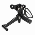 Cnc Adjustable Rearset Foot Pegs For 18-23 Kawasaki Ninja 400 Z400 Black