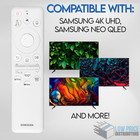 New Original Samsung White Solar Cell Smart Tv Voice Remote Control Tm2561e