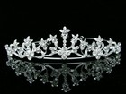 Bridal Headpiece Crystal Rhinestone Prom Wedding Floral Tiara V636