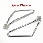 2pcs Universal Chrome Motorcycle Saddle Bag Support Bar Mount Bracket For Harley