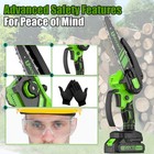8  Cordless Chainsaw 20v Brushless Electric Handheld Chain Saw W battery charge