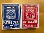  2 Decks  Standard Playing Cards Red blue  new   Sealed  - Rare Brand 