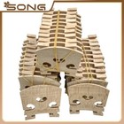 2pcs Violin Bridges  Aged Maple Wood Violin Bridge Accessories 4 4 Size