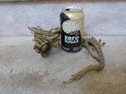 Antique Chinese Or Japanese Dragon Detailed Bronze Heavy Curled Pose 18 