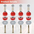 Poly Motor Mount Bushing Kit Mm75-62001 For Peterbilt 379 387 Mr1001 Cb2203-72