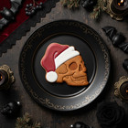 Santa Skull Cookie Cutter - Gothic Christmas Alternative Xmas Anatomy Goth Party