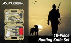 10 Piece Hunting Field Dressing Kit With Portable Storage Case Stainless Steel