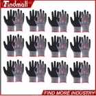 Findmall Safety Work Gloves Microfoam Nitrile Coated Foam Gloves M-size 12 Pairs