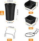 20 Pcs Pegboard Bins And Cups With Hooks And Loops Peg Assortment