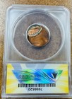 No Date Lincoln Cent  Error   Double Struck Off Center  Anacs Ms63 Rb 