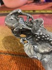 Letter Opener Vintage Fox   Grapes Cast Pewter   Signed Bt