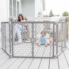 Safety 192  Super Wide Baby Gate   Play Yard  2-in-1 Adjustable Playpen For B   