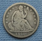 1840 P Seated Liberty Half Dime - No Drapery  h10c 5c 