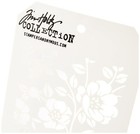 Tim Holtz Floral Stencil  Transparent 28 3 X 11 4 X 0 1 Cm