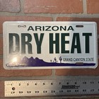 Vtg Dry Heat Booster License Plate Arizona Grand Canyon State Purple - New 