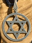 Antique David Star Silver 925 Pendant Jewish Jewelry Judaica Hebrew Judaism Rare