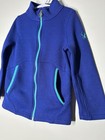 Spyder Girls Endure Stryke Knit Full Zip Jacket Blue Teal Fleece Layering Sz 7 8