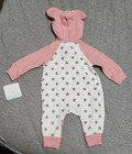 Disney Baby Infant Baby Girl 0-3 Month Hooded 1 Piece Outfit Minnie Mouse Print
