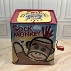 Schylling 2010 Sock Monkey And You Musical Jack In The Box - Pop Goes The Weasel