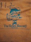 Vintage Canvas Bank Bag Zip Money Cash Bag The Times Record Brunswick Maine