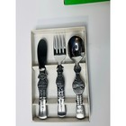 Gorham 3 Piece 1976 Sesame Street Child s Stainless Steel Silverware Set W  Box