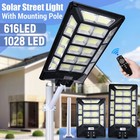 11000w Solar Lights Commercialreal Large Motion Sensor Dusk To Dawn Road Lamp