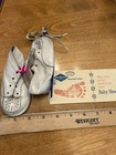Vintage White Baby Shoes Walkers Doll Nursery Decor Craft
