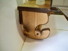Handcrafted Pine Wood Paper Towel   Holder With Shelf  screws Added With Item 