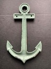 Cast Iron Anchor Wall Hanging   Bronze green Patina  7 1 2 In X 4 1 4 In 