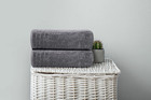 4 Piece Extra Large Bath Towels 30 X 60 Inches  Dark Grey