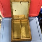 Antique Victorian  Dresser Vanity Jewelry Box With Mirror   Free Shipping 