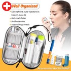 Epipen Medical Carrying Case Insulated Travel Medication Organizer Bag Pouch 
