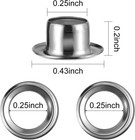 100 Sets Grommet Eyelets Tool Kit  Grommet Setting Tool And Eyelets With Setting