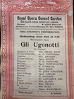 Antique Victorian Royal Opera House Covent Garden Programme Ugonotti Selma Kurz