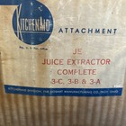 Kitchenaid Hobart Juice Extractor Je Fruit Juicer Attachment Glass Bowl Vtg