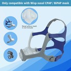 Wisp Cpap Mask Headgear Strap With Fabric Frame And Magnetic Clips   