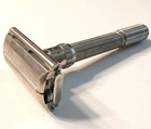 Vintage 1963 Gillette Aristocrat I-1 Slim Adjustable Double Edge Razor With Case