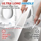 3in1 Toilet Brush   Plunger Set W  Holder Compact Cleaning Kit