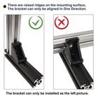 20 Sets 2020 Aluminum Extrusion Corner Brackets - 20 Series 90 Degree Right Angl