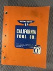 Vintage Tool Catalog   California Tool Co  Catalog 87   Los Angeles Ca Industria
