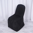 10 Black Polyester Banquet Chair Covers Wedding Party Dinner Decorations Sale