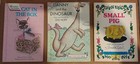 Lot Of 3 Vintage Children s Books Cat In The Box  Small Pig Danny   The Dinosaur