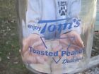 Vintage Style Tom s Snack Jar Advertising Counter Snack Cookie Jar W  Metal Lid