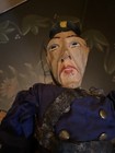 Vintage Marionette Paper Mache Head Soldier Wpa Depression Era 18     Doll