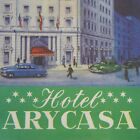 Vintage Hotel Arycasa Brochure Authentic Barcelona Spain Map Pamphlet