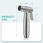 Barrock 2 Pack Bidet Sprayer Head  Stainless Steel Handheld Shattaf For Toilet