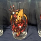 Marvel Avengers Set Of 4 16oz Drinking Glasses Iron Man Thor Hulk Cap