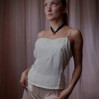 1940s Wwii Sweetheart Ivory Handmade Silk Organza Camisole