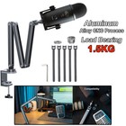 Grey 360   Microphone Arm Stand Suspension Boom Scissor Mic Stand For Shure Sm7b
