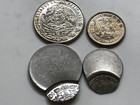 Set Of   Mexico 20 10 Centavos Off Center Error  9